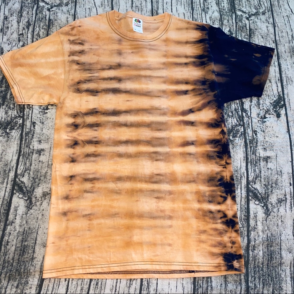 Bleach dyed tie dye shirt